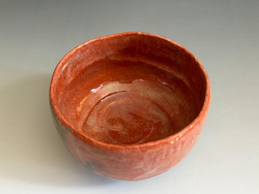 12代楽吉左衛門 弘入 赤楽 七五三絵 茶碗 茶道具