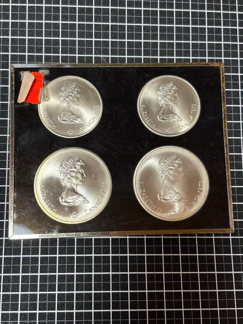 カナダ 1973年 エリザベス2世 記念硬貨 4枚セット