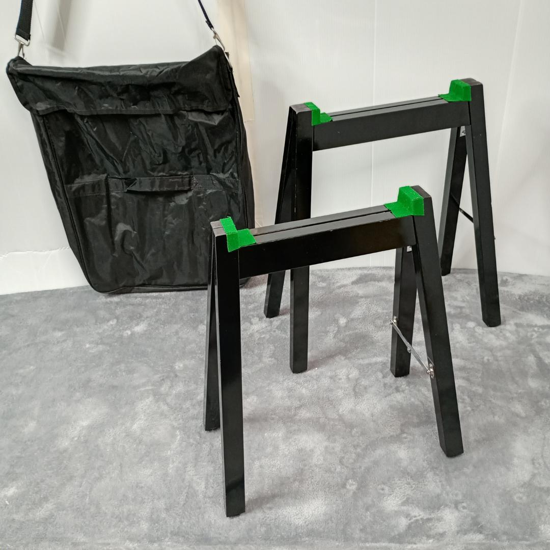 立奏台　A型　専用カバー付き　箏　13絃　13弦　折りたたみ式 13絃琴用 立奏台 A型・超薄型 （琴台/箏台） ケース付 ガタ止め不要