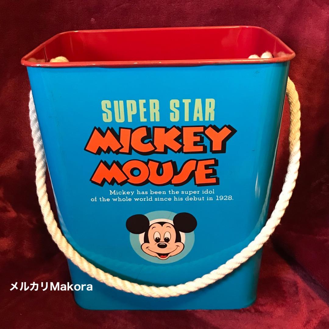 【2個】ディズニー　ミッキー&ドナルド　ロープバケット　レア年代物