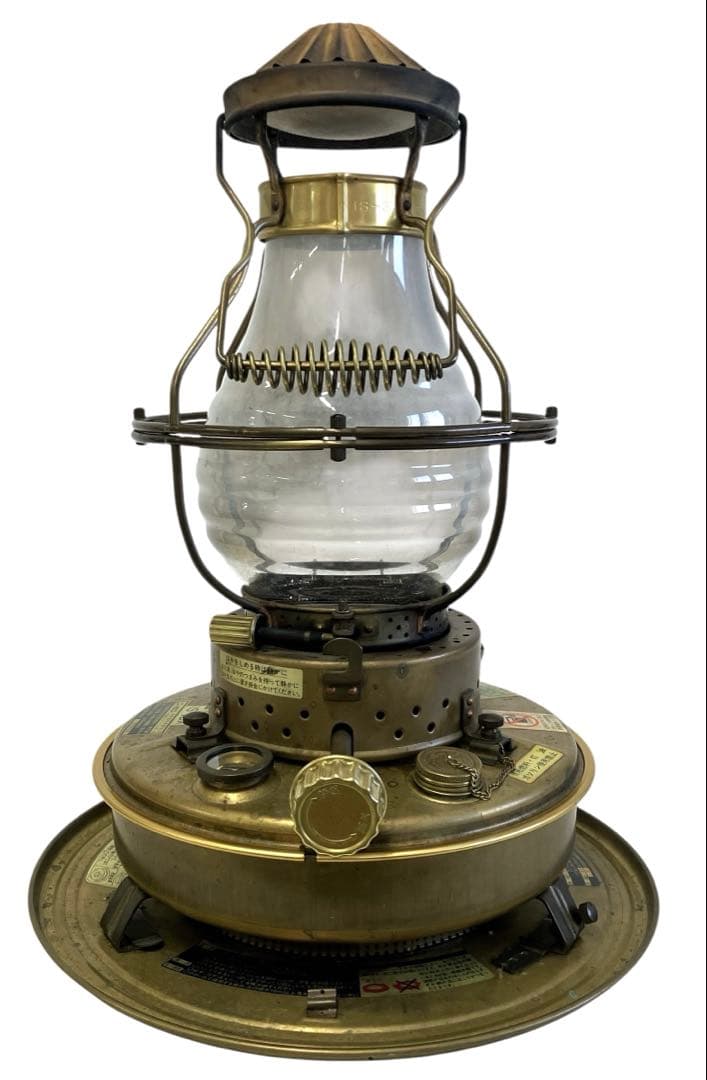 ニッセン（日本船燈）石油ストーブ フリージア IS-3DX レトロ 真鍮製 ニッセン / 日本船燈 ストーブ IS-3DX ゴールドフレーム 石油ストーブ