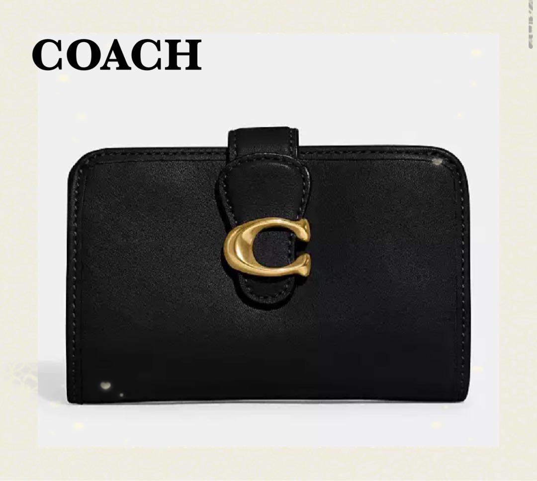 【再入荷！】COACH コーチ タビーミディアムウォレット　黒色
