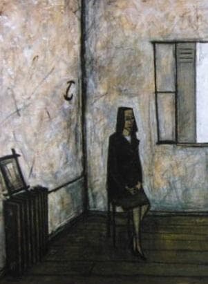 ベルナール・ビュッフェ、「Chambre」、希少画集の額装画、人気作品