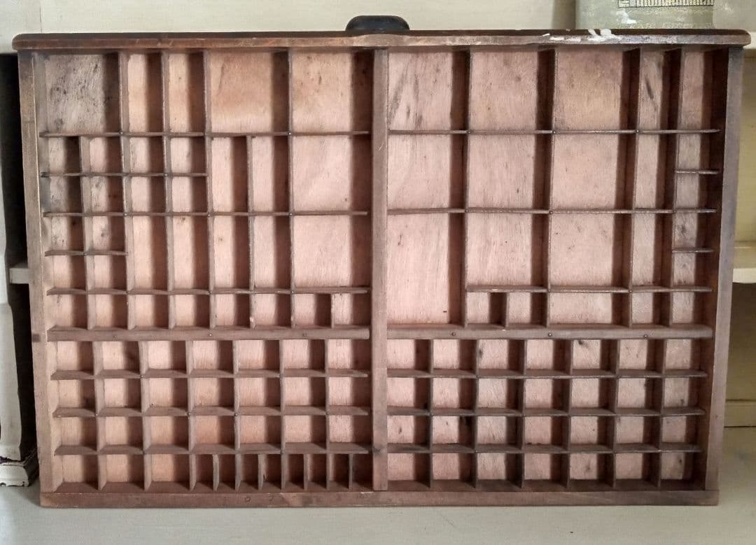 英国アンティーク古木トランクケース/スーツケース/テーブル机(74-307)