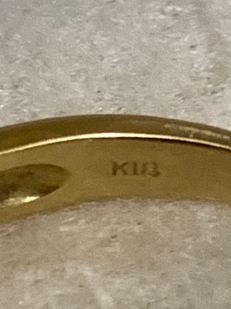 k18ルビー とダイヤモンド ？リング ゴールド　13号