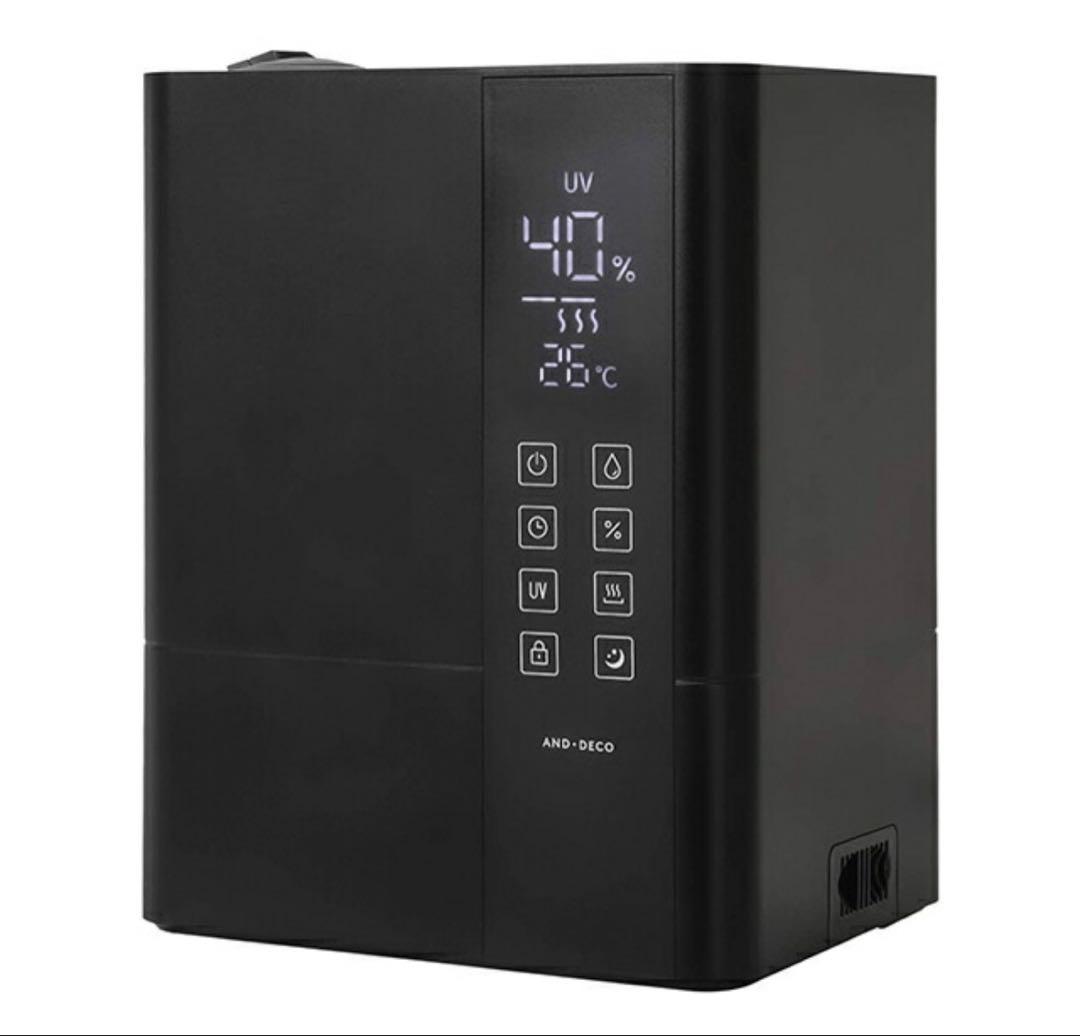 モダンデコ　Modern Deco ハイブリッド加湿器　ブラック 3L UV除菌機能 ハイブリッド加湿器 上部給水式｜モダンデコ公式