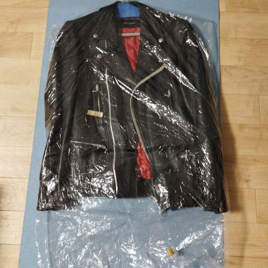 ナノユニバース ライダースレザージャケット 黒 本革 NANO universe（ナノ・ユニバース） 革ジャン ライダース ラムナッパ