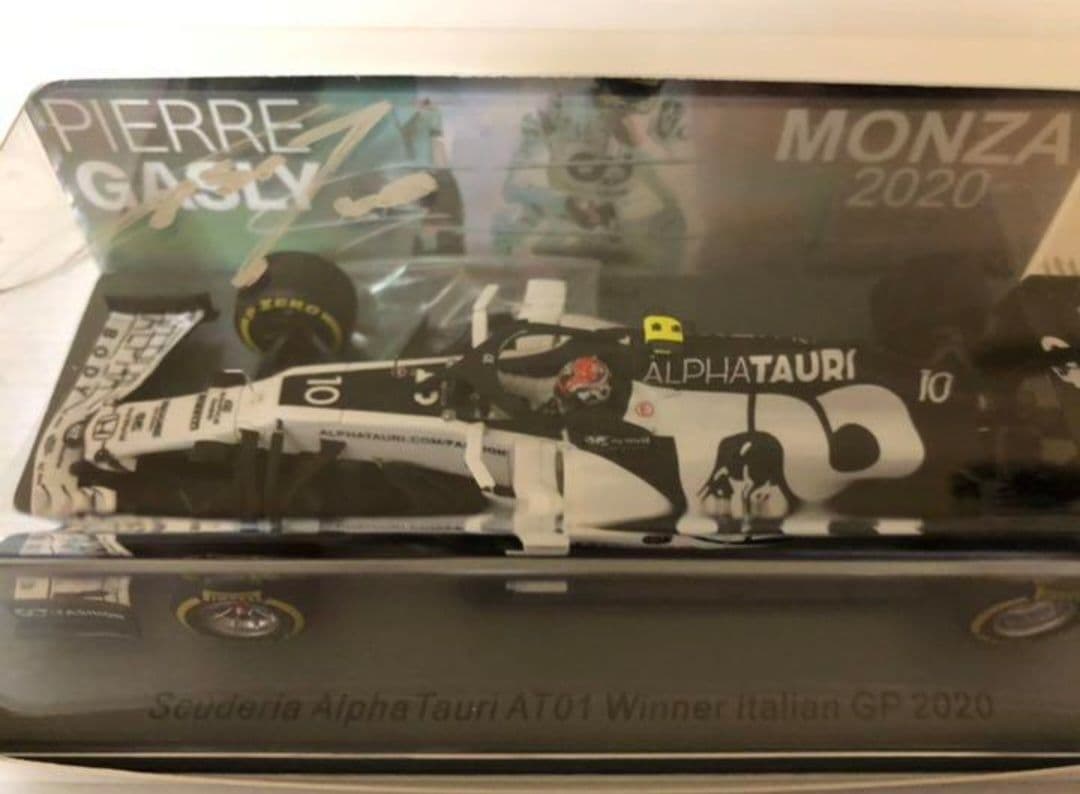 P.ガスリー　★直筆サイン入り★　AT01 イタリアGP優勝　1/43ミニカー
