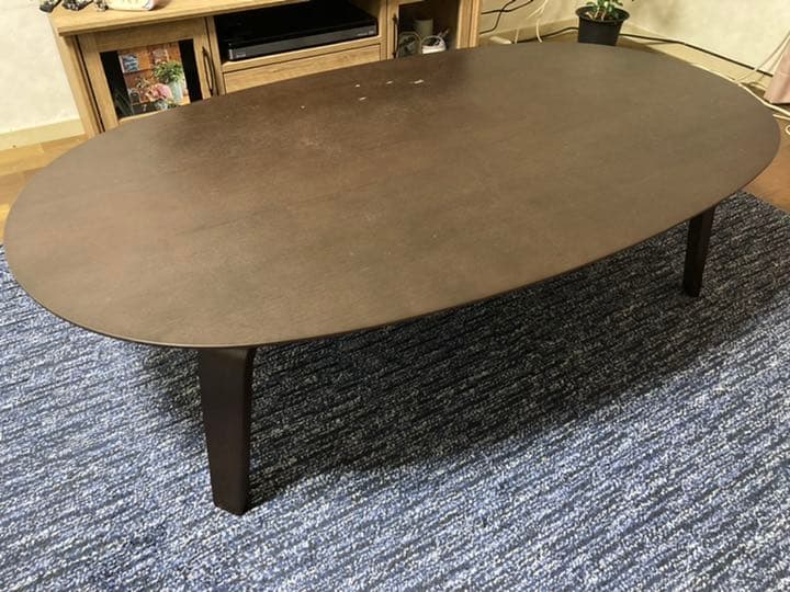 無印良品 楕円こたつフラットヒーター（ダークブラウン）】 クリアランス