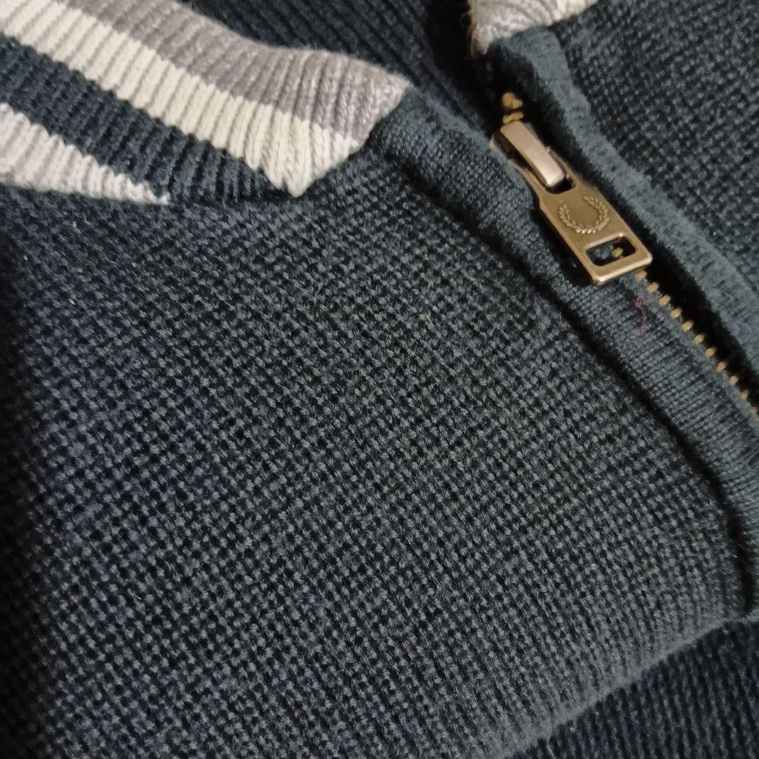 XXL フレッドペリー ドライバーズ ニット ジャケット 生地しっかりめ