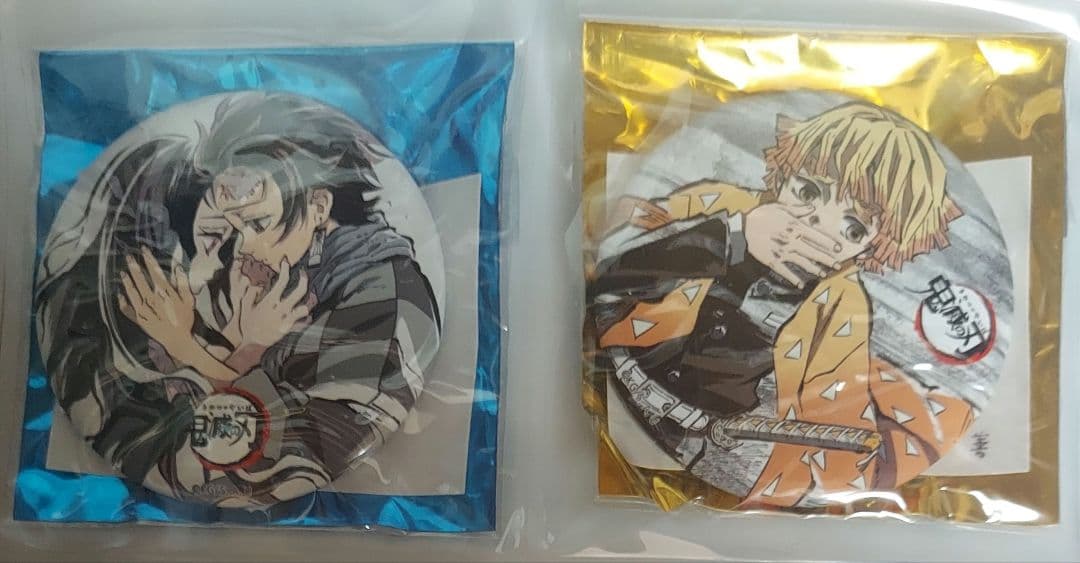 鬼滅　全集中展　幕間画缶バッジ　竈門　炭治郎　竈門　禰豆子　我妻　善逸