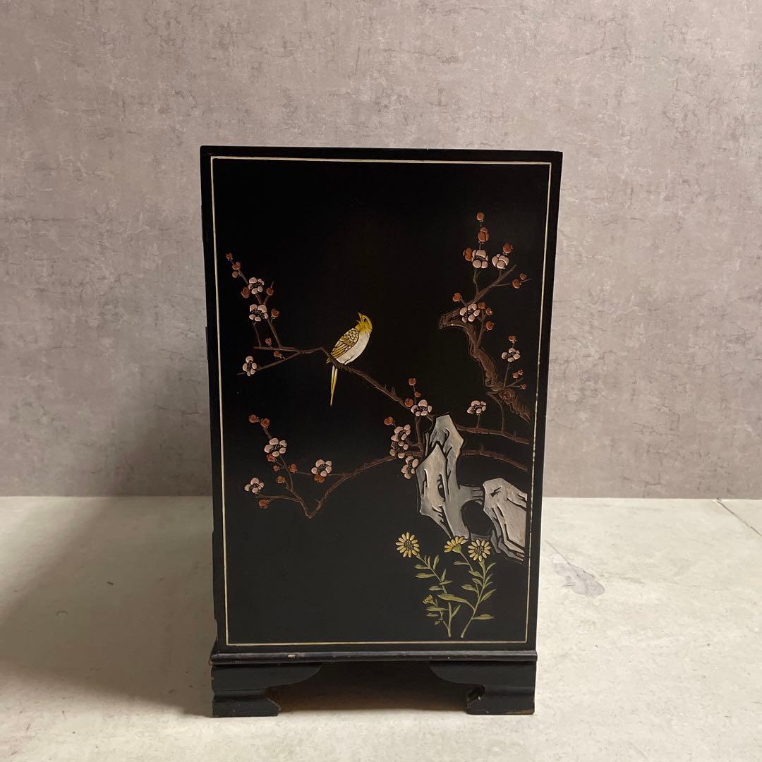 中国家具 キャビネット 花鳥図 ヴィンテージ チャイニーズ - メルカリ
