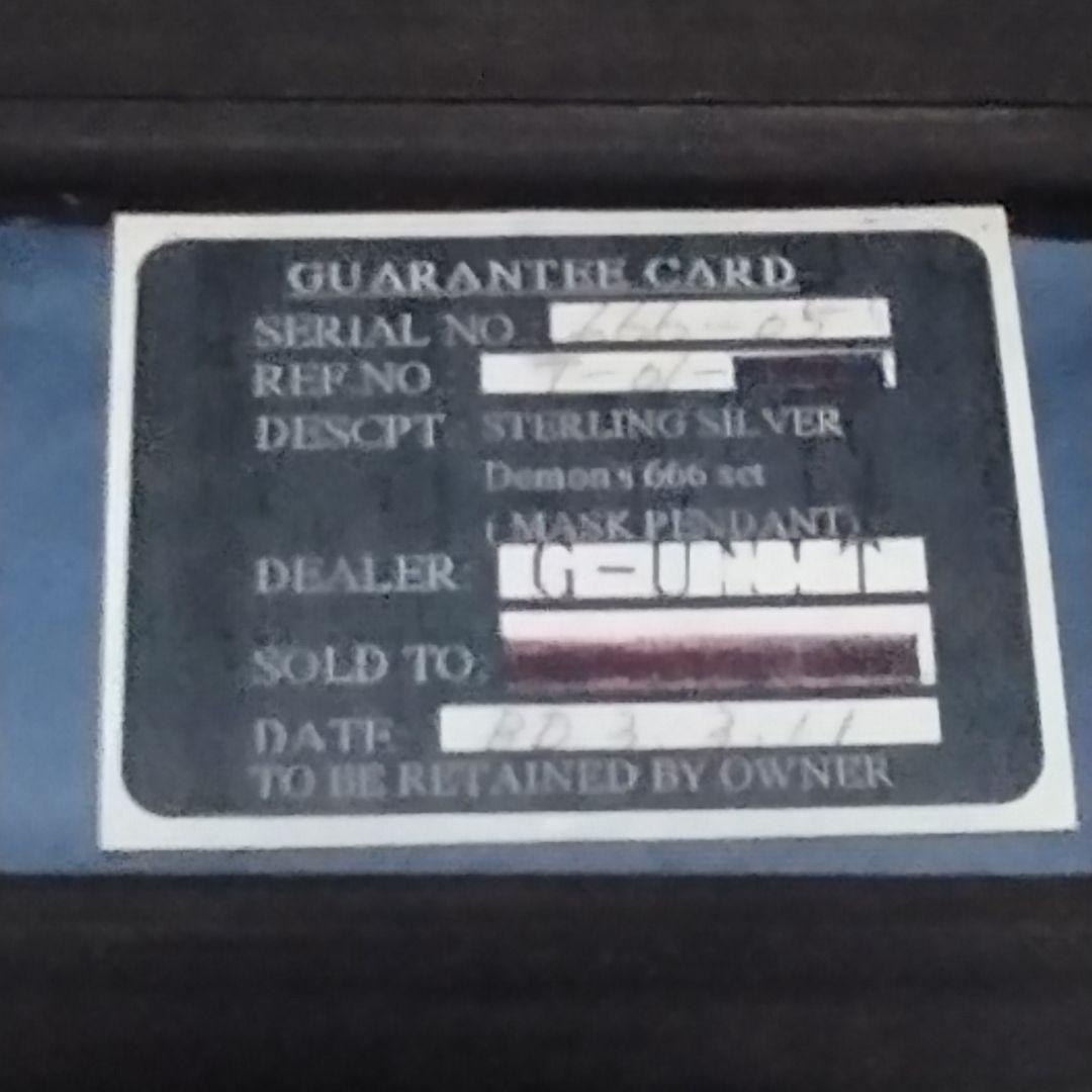 希少】JAP工房 聖飢魔II マスクペンダント Demon´s 666 set