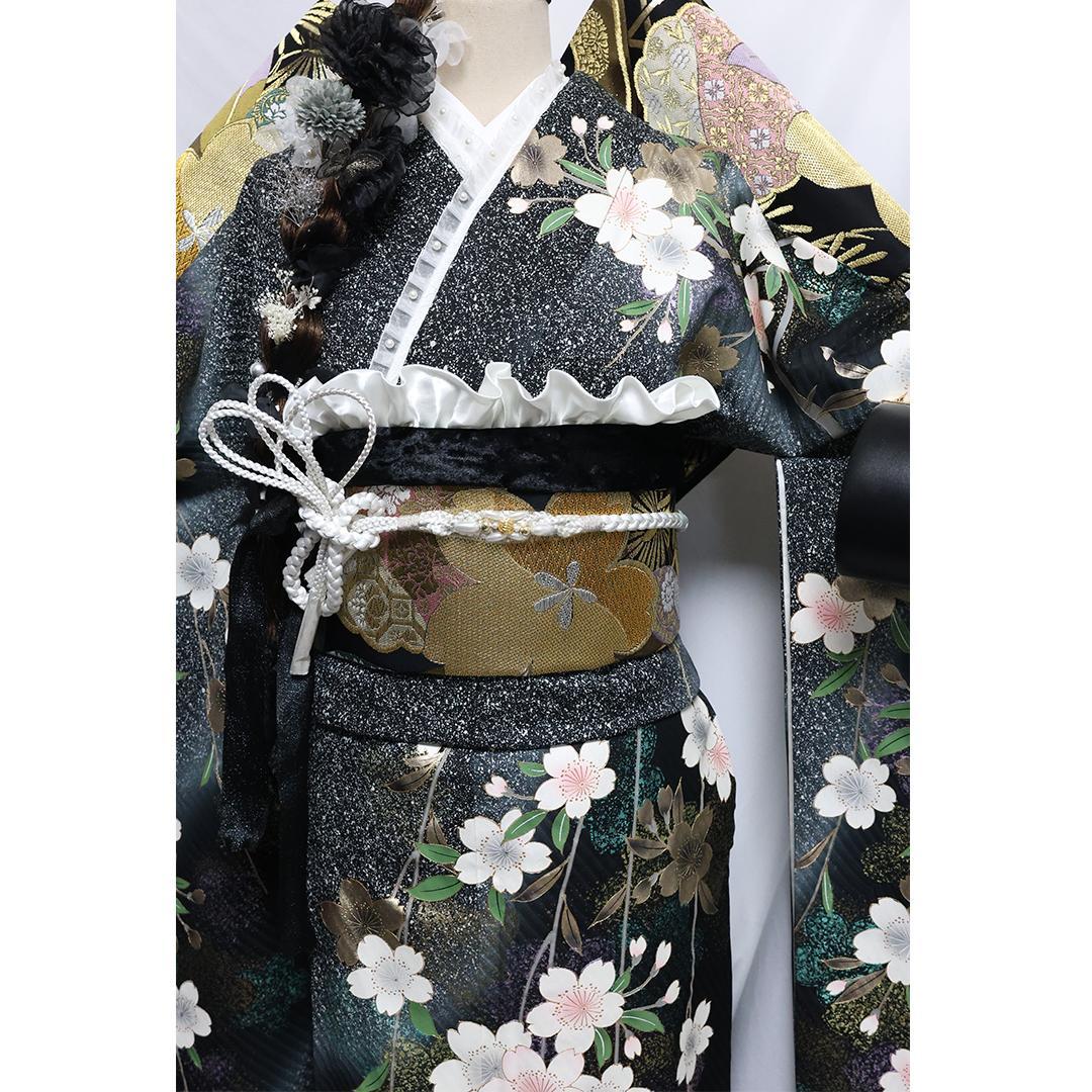 状態良好】 振袖7点セット174cm ◇トールサイズフルセット成人式IY52