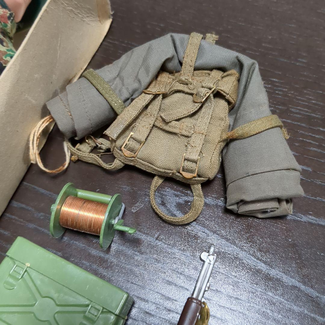 60年代ハスブロ GIJOE （giジョー）箱付き 通信器 背嚢 ポンチョなど
