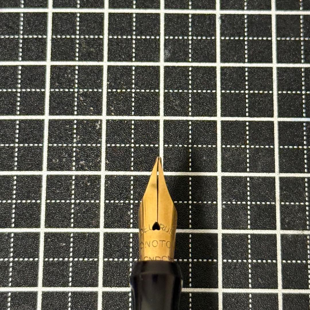 【ジャンク】デラルー 万年筆 エボナイト プランジャー式