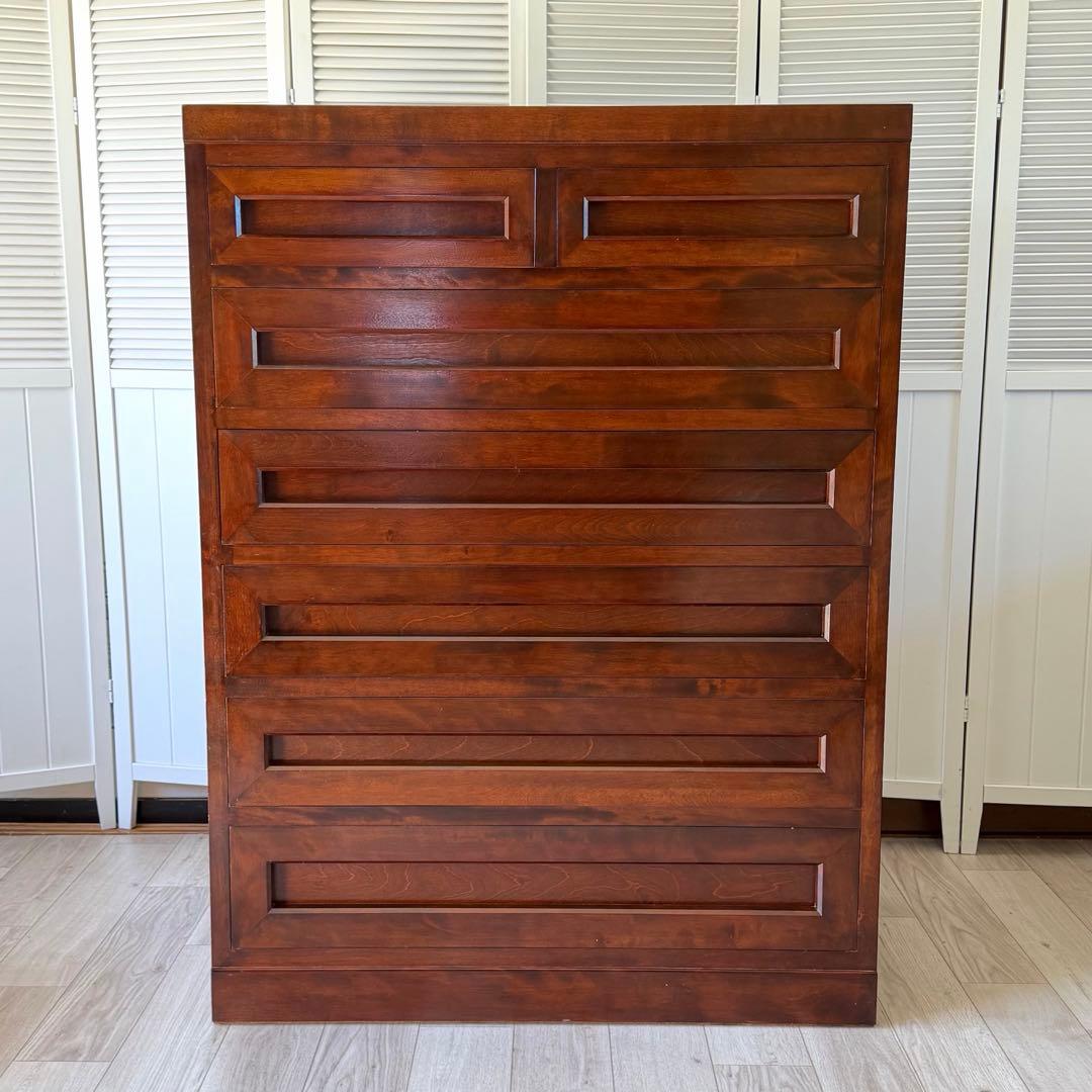 松本民芸家具桜材チェスト - アンティーク山本商店 松本民芸家具