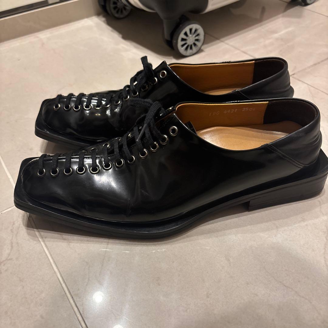 sonshinbal ソンシンバル スクエアトゥ レースアップシューズ