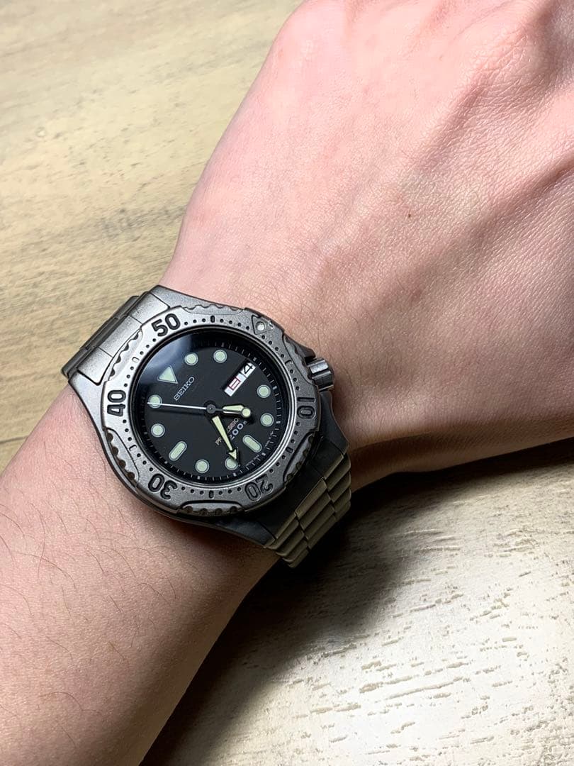 ⭐️希少⭐️ 予備コマ付⭐️SEIKO プロフェッショナル200mチタンダイバー