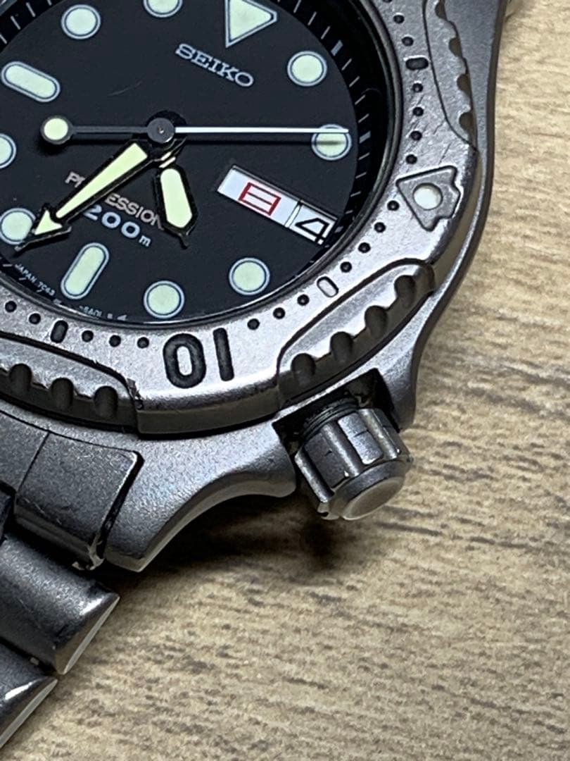⭐️希少⭐️ 予備コマ付⭐️SEIKO プロフェッショナル200mチタンダイバー