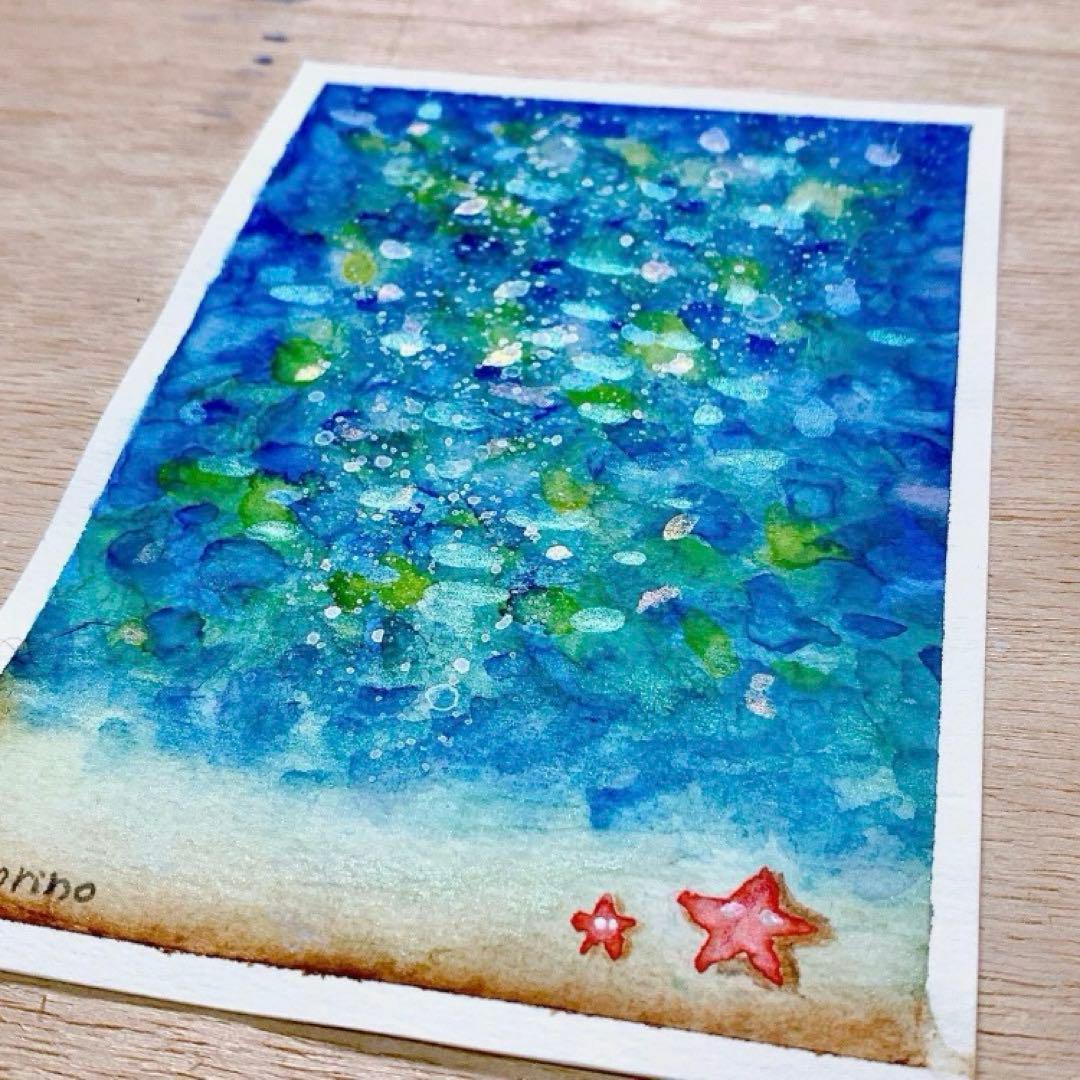 透明水彩画原画一点物〜自由にどこまでも 透明水彩画 原画 一点物 NO1