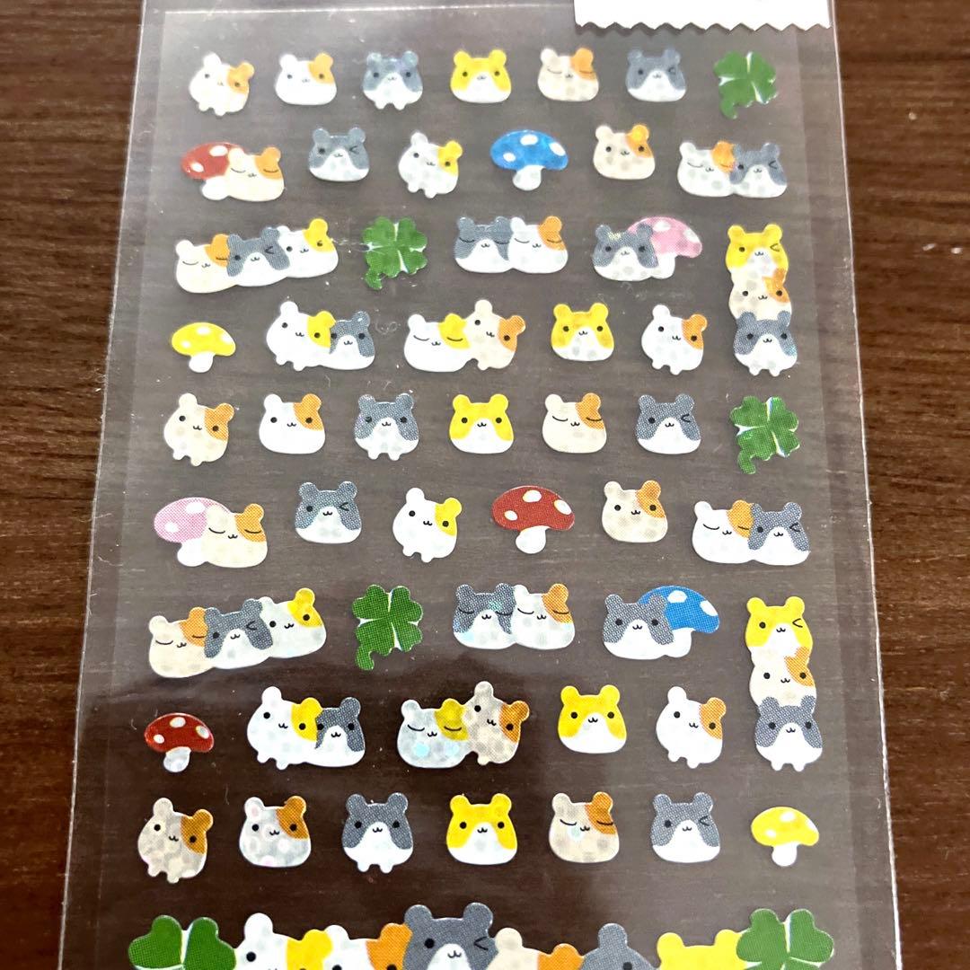 未開封品 平成 レトロ レモン（株）サンエックス シール ハムスター