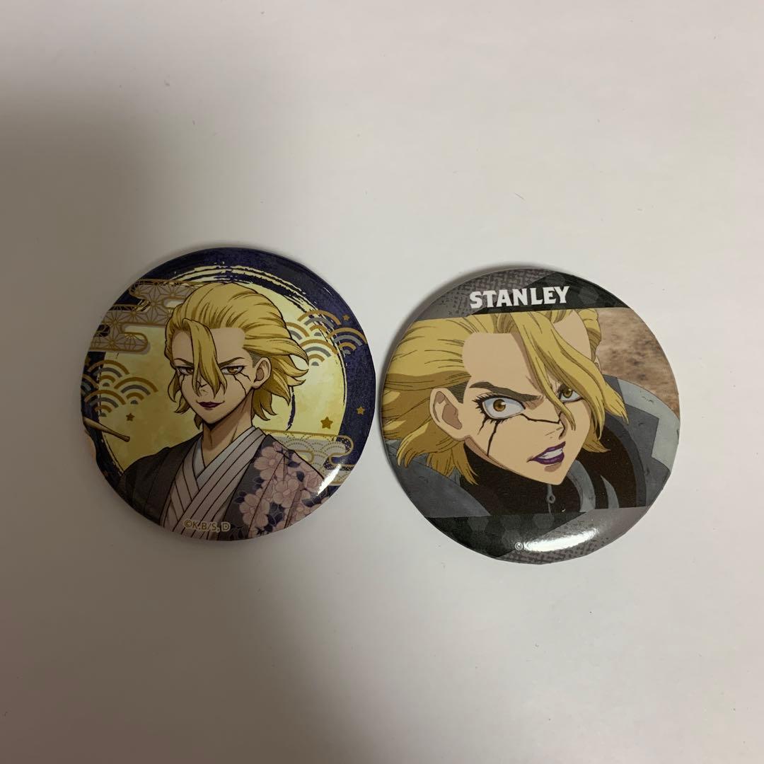 Dr.STONE スタンリースナイダー まねきねこ 缶バッジ - メルカリ