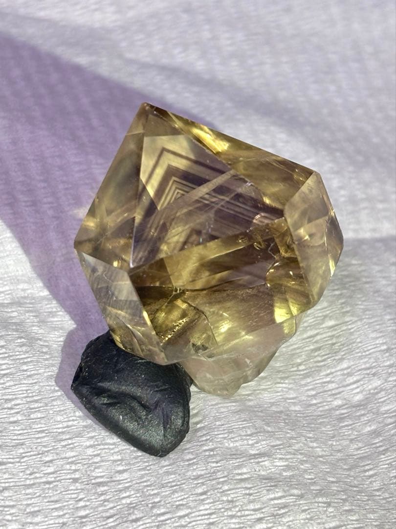 超希少】天然シトリン 多重ファントム 非加熱 セプタークォーツ ポイント