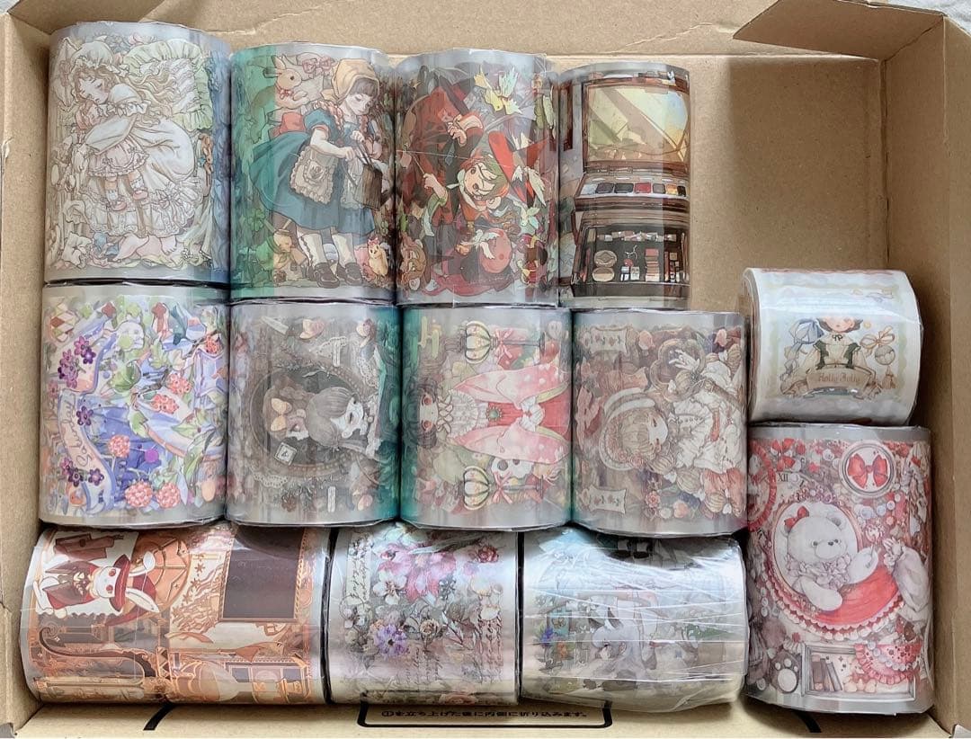 巻き売りPETマスキングテープ まとめ売り 13本海外マステ