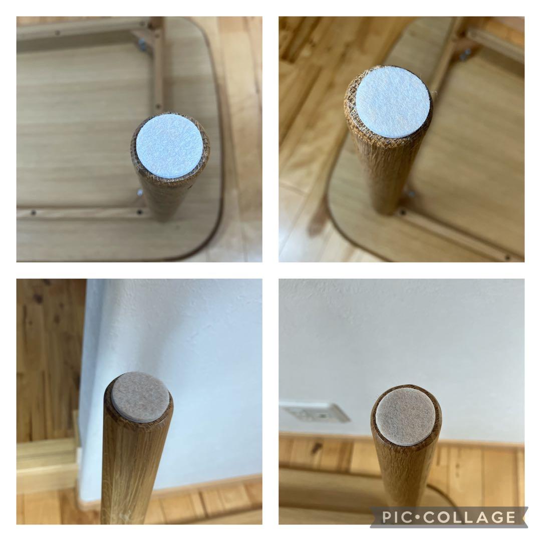 美品　廃盤　無印良品　オーク材　丸脚　ダイニングテーブル　幅150㎝