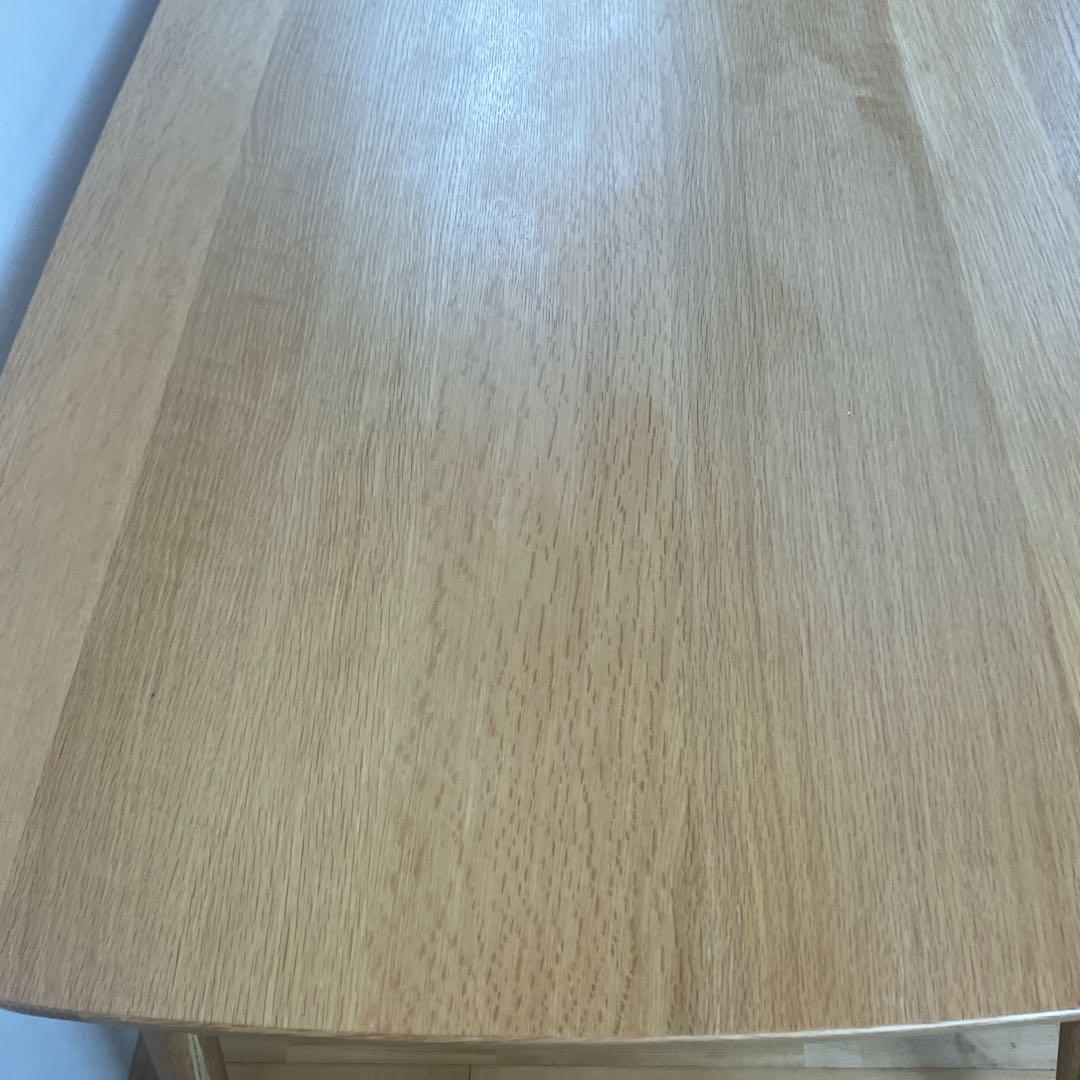 美品　廃盤　無印良品　オーク材　丸脚　ダイニングテーブル　幅150㎝