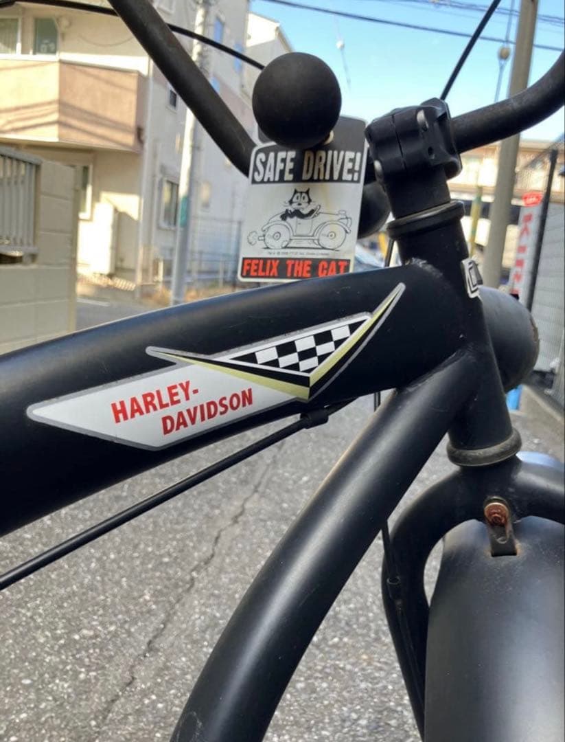 ブラック ファットタイヤクルーザー 自転車