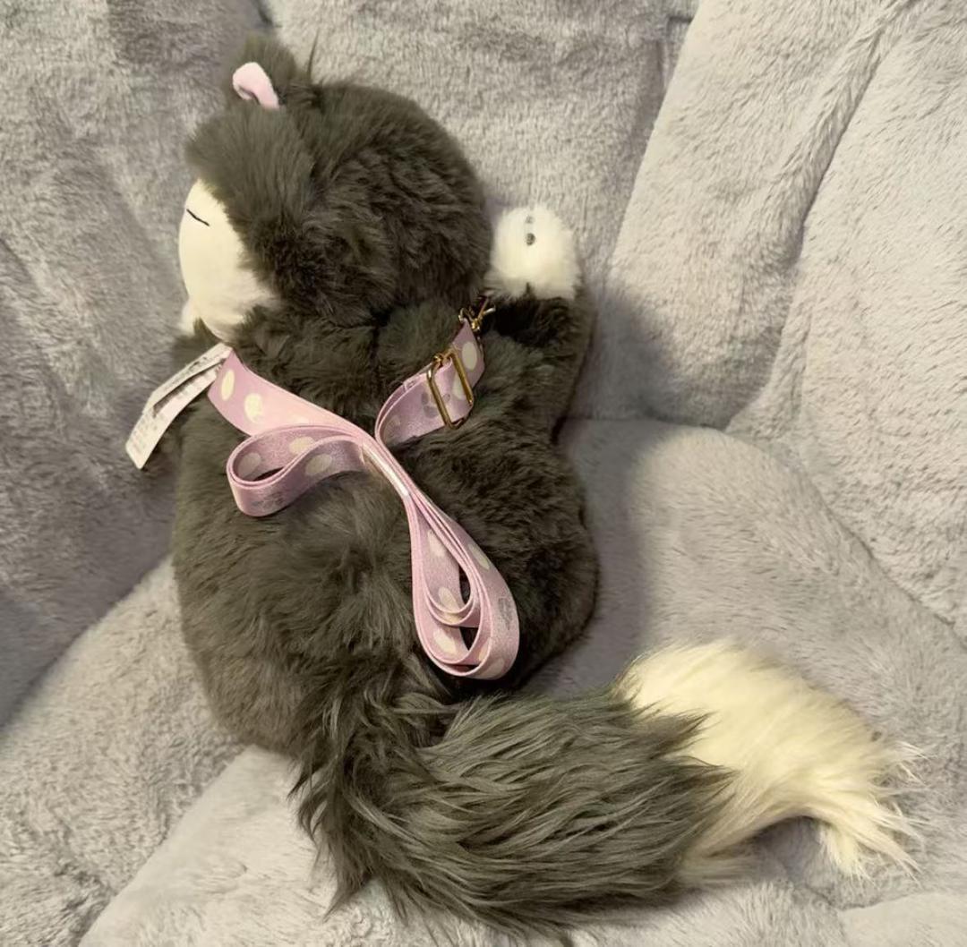 上海ディズニー ルシファー シンデレラ ぬいぐるみ斜めがけバッグ