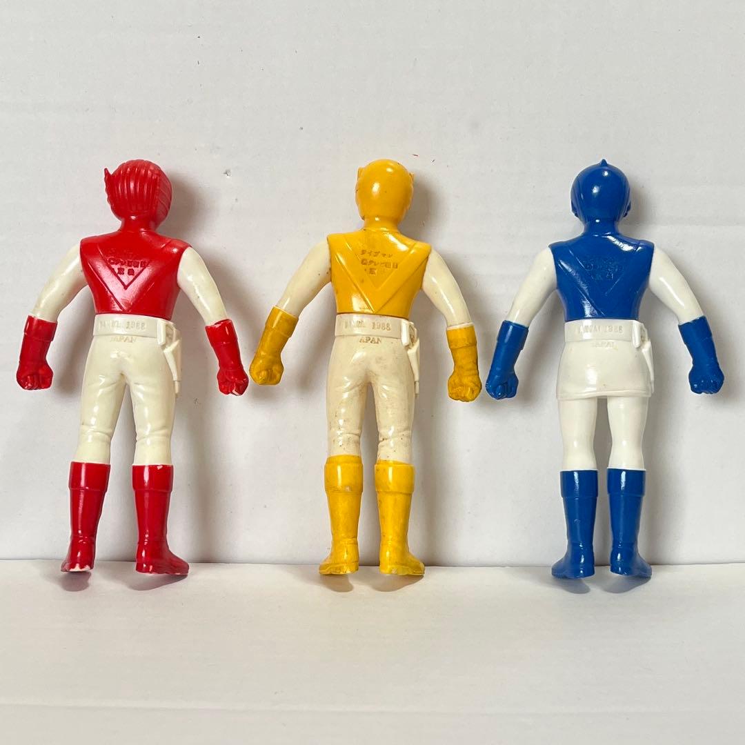 ☆ライブマン ソフビ ブラックバイソン グリーンサイ☆