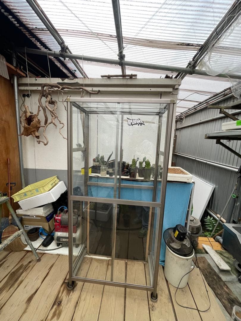 中型 温室・ショーケース ガラス製