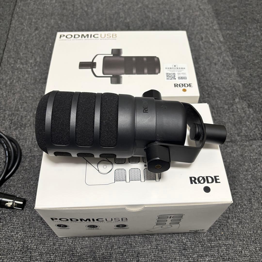 RODE PODMIC USB モガミXLR1mケーブル