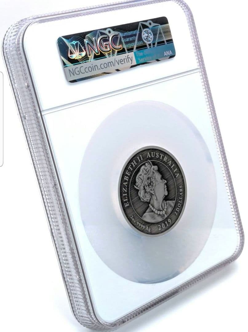 ビクトリア女王 200周年記念 2オンス シルバー アンティークカメオ