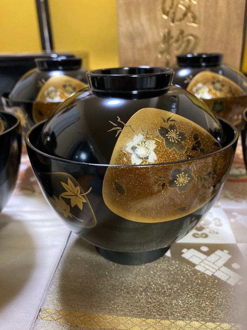 会津塗り 本漆仕上 御吸物椀 乙造作