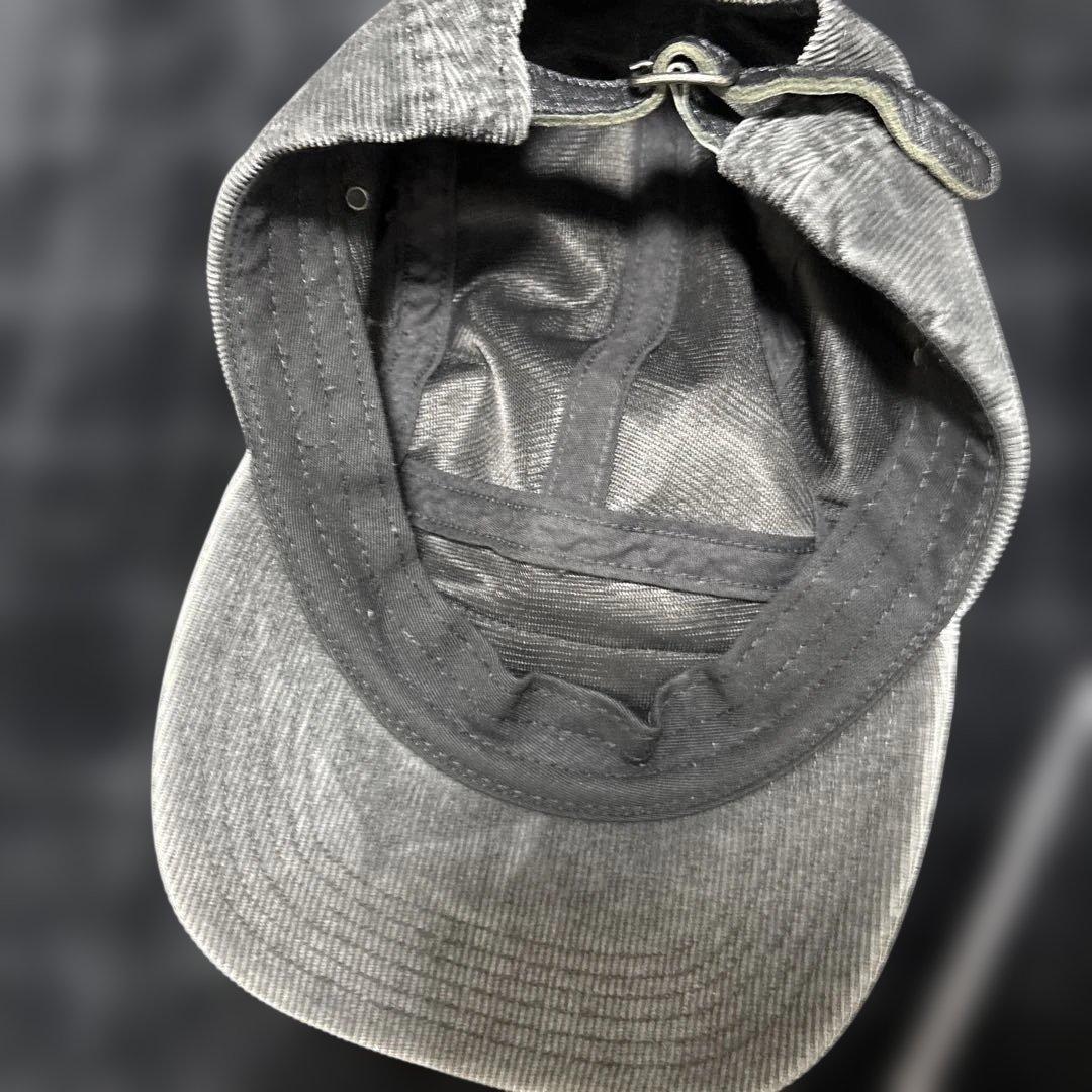 Supreme グレー コーデュロイキャップ