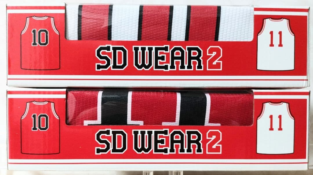 【SLAM DUNK】 【ユニフォームセットアップ】【白：10番／赤：11番】