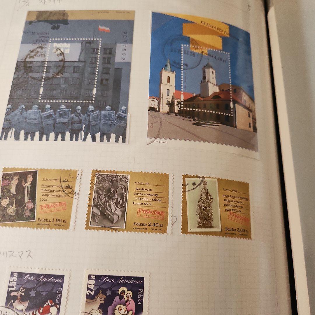 ポーランド 使用済み切手5冊