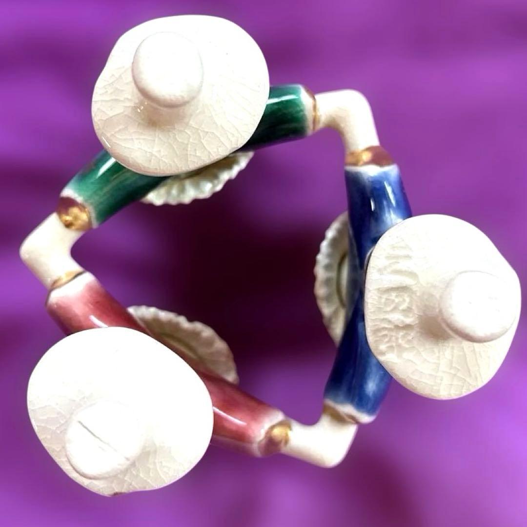 茶道具 七種 蓋置 交趾 橋本 紫雲 通販販売【茶道具】 七種蓋置 色替