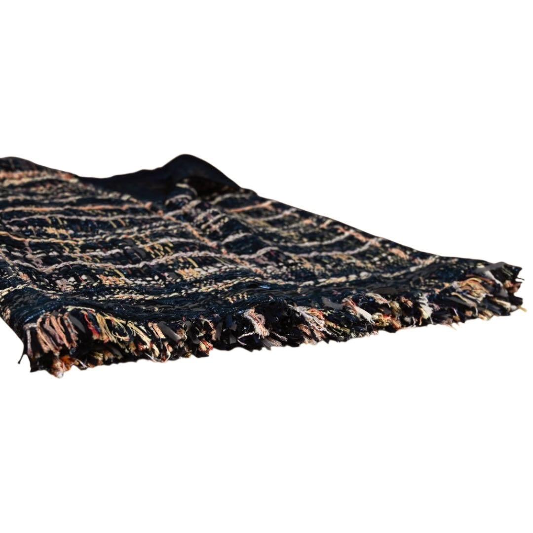 【美品】シャネル CHANEL ツイードスカート　ココマーク　フリンジスカート