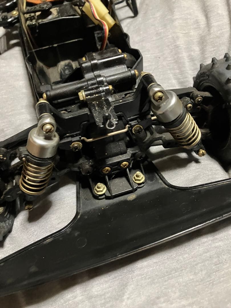 タミヤ 当時物　タミヤオプションダンパー、ダイナテックモーター　ジャンク品