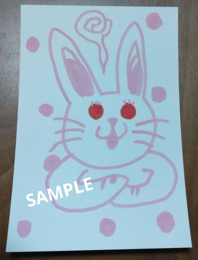 座敷童子様 女の子縁起物オリジナルイラスト原画1点物色紙在庫1点