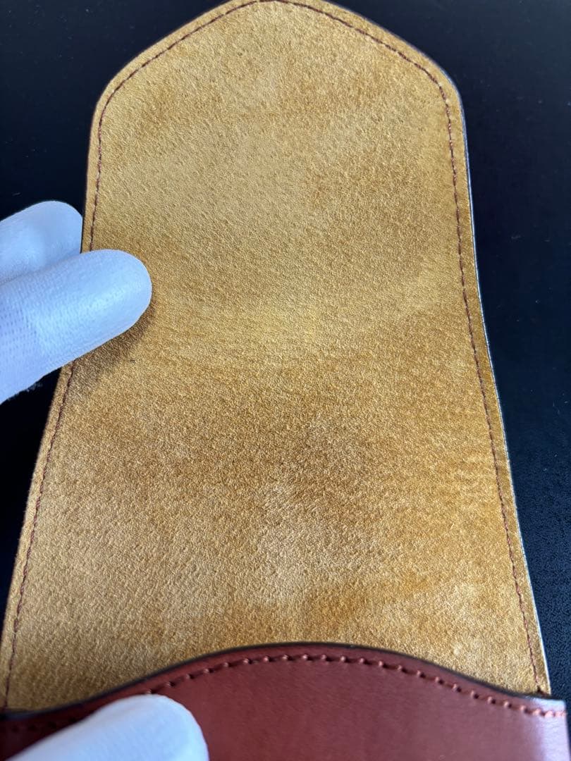 パイロット ソメス 牛革製 ペンシース5本差 ブラウン