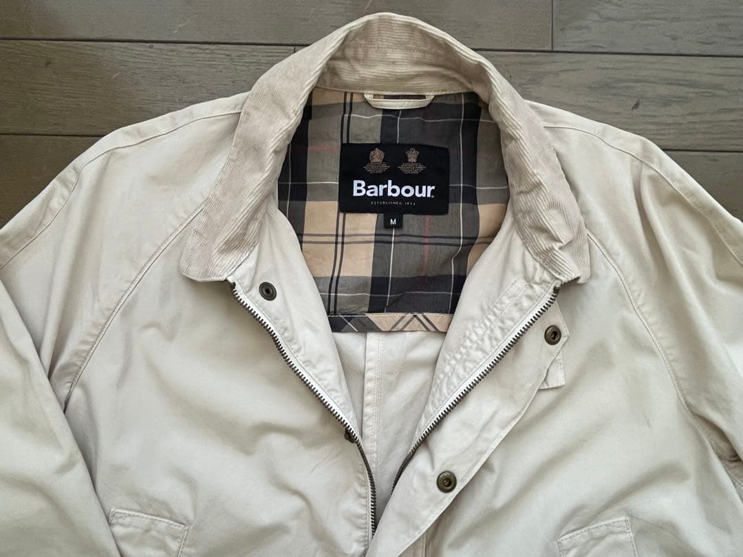 Barbour ホワイト カジュアルジャケット M