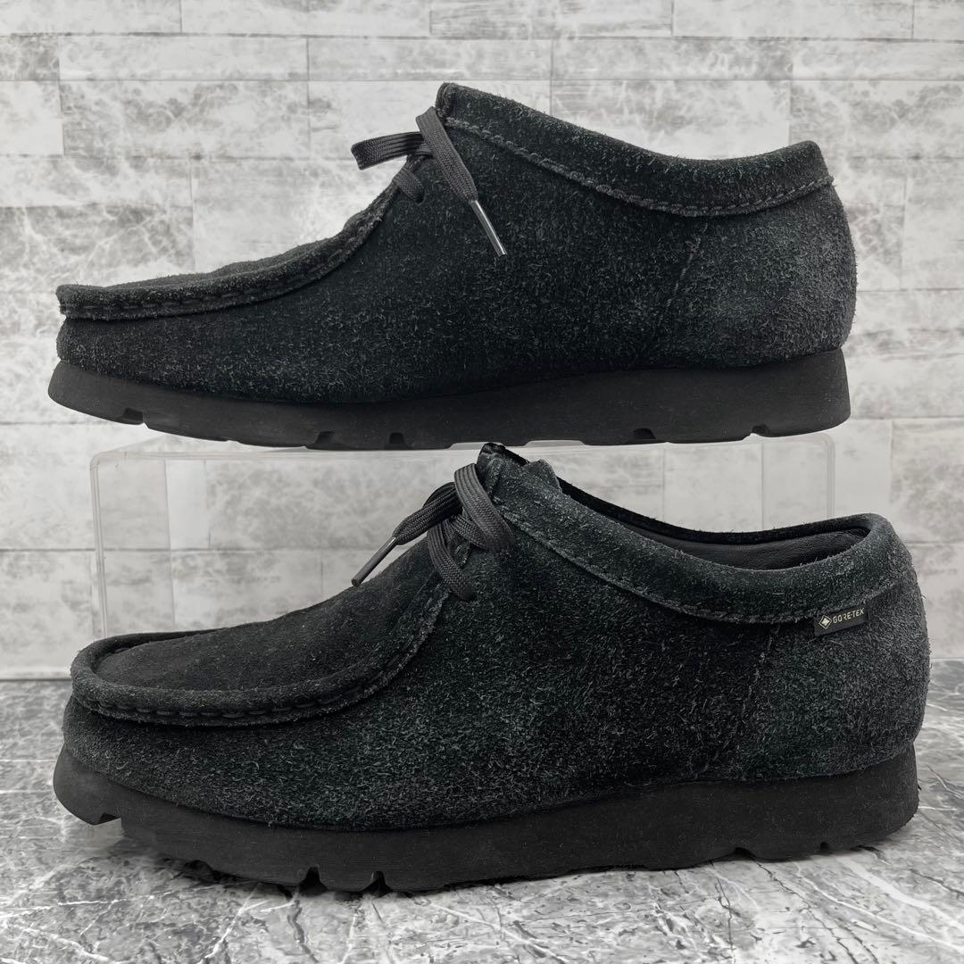 クラークスオリジナル ワラビーブーツ GTX 25.5cm ブラック モカシン