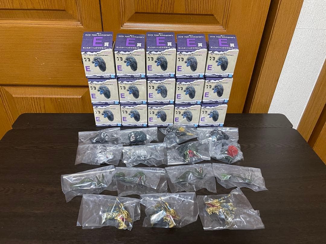 一番くじ ゴジラ モンスターヘッドマグネット 52種 67個セット