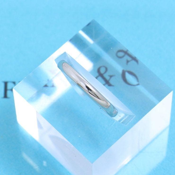 ティファニー　TIFFANY　PT950　6号　クラシックバンドリング　良品